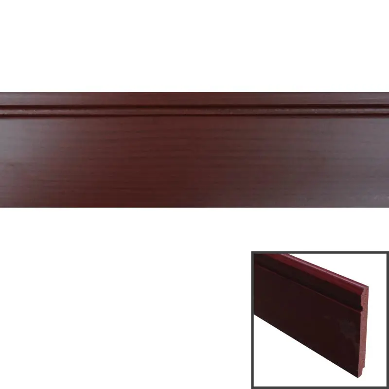 POLYWOOD MOULDING SS80-PMR WHITE POLYSTYRENE BASEBOARD